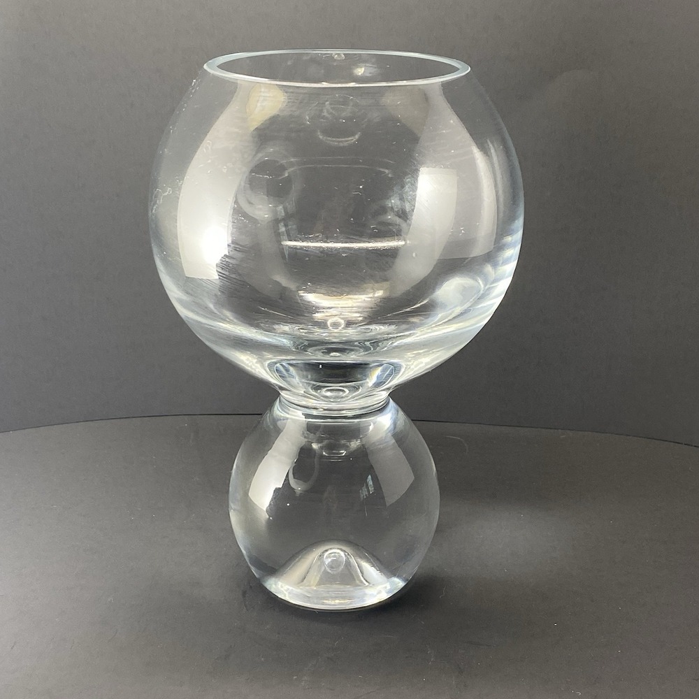Studio Nova Heavy Blown‎ Art Glass Elegant Exquisite Vintage Vase Poland-8.75"